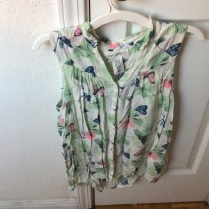 H&M butterflies top
